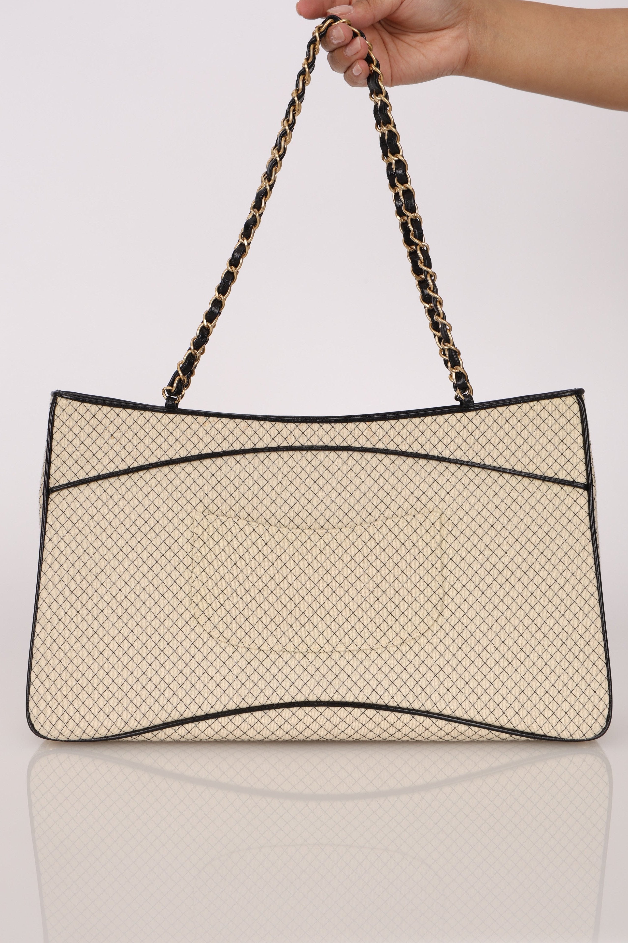 Chanel 72 Series Large Quilted Knit Tote AGHW