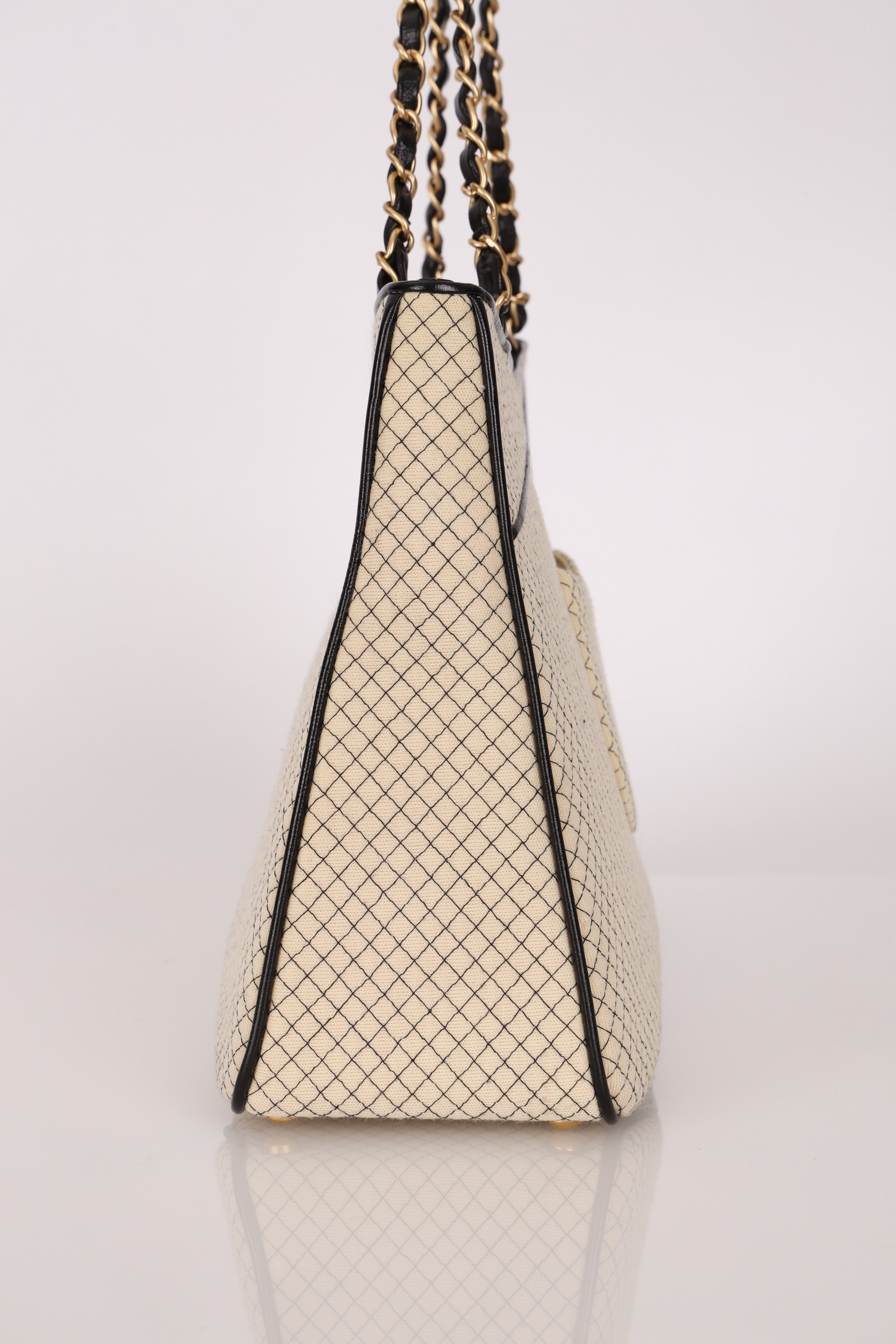 Chanel 72 Series Large Quilted Knit Tote AGHW
