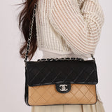 Chanel Medium Single Flap Bicolor Lambskin 2001 BSHW