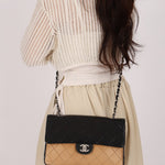 Chanel Medium Single Flap Bicolor Lambskin 2001 BSHW