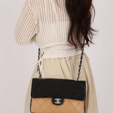 Chanel Medium Single Flap Bicolor Lambskin 2001 BSHW