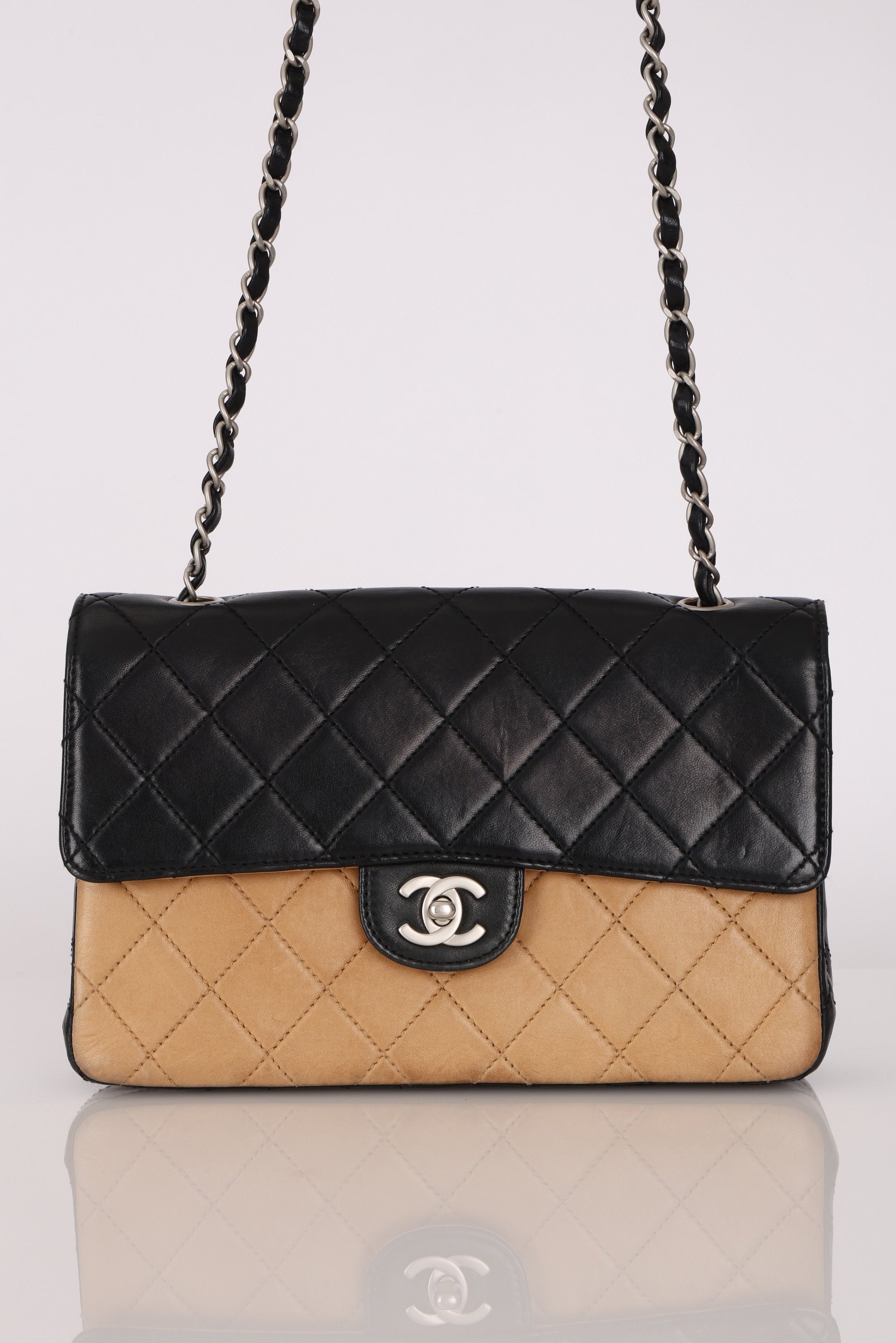 Chanel Medium Single Flap Bicolor Lambskin BSHW