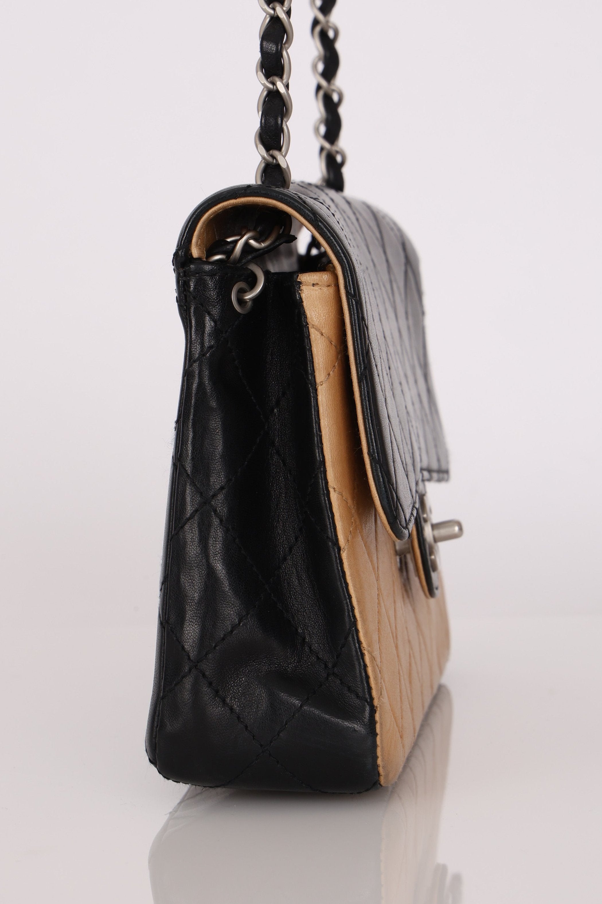 Chanel Medium Single Flap Bicolor Lambskin BSHW