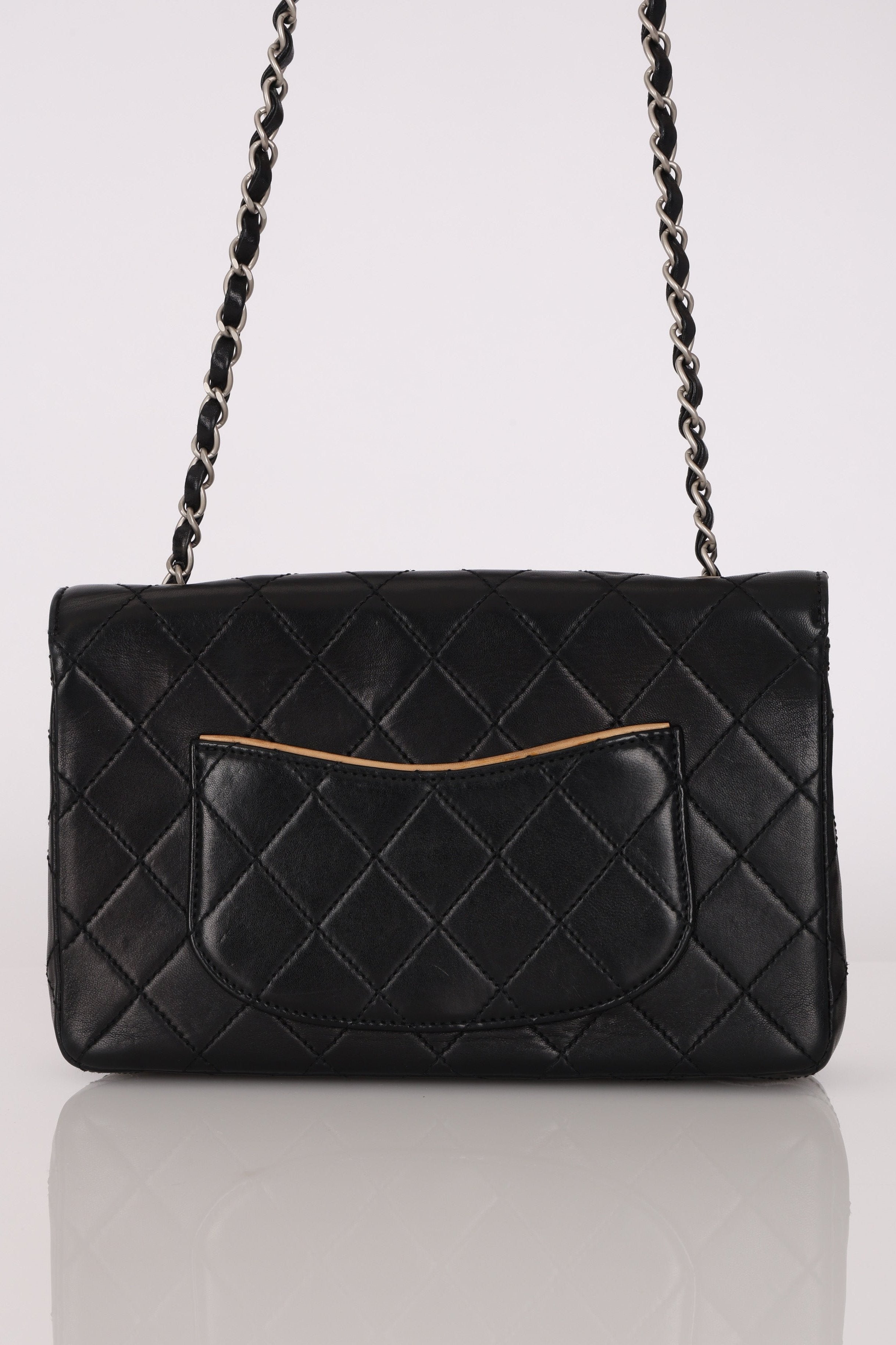 Chanel Medium Single Flap Bicolor Lambskin BSHW