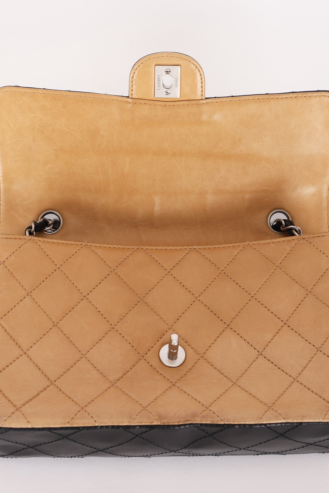 Chanel Medium Single Flap Bicolor Lambskin 2001 BSHW