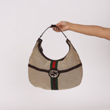 Gucci Interlocking G Reins Canvas Hobo