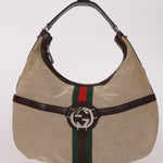 Gucci Interlocking G Reins Canvas Hobo