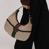 Gucci Interlocking G Reins Canvas Hobo