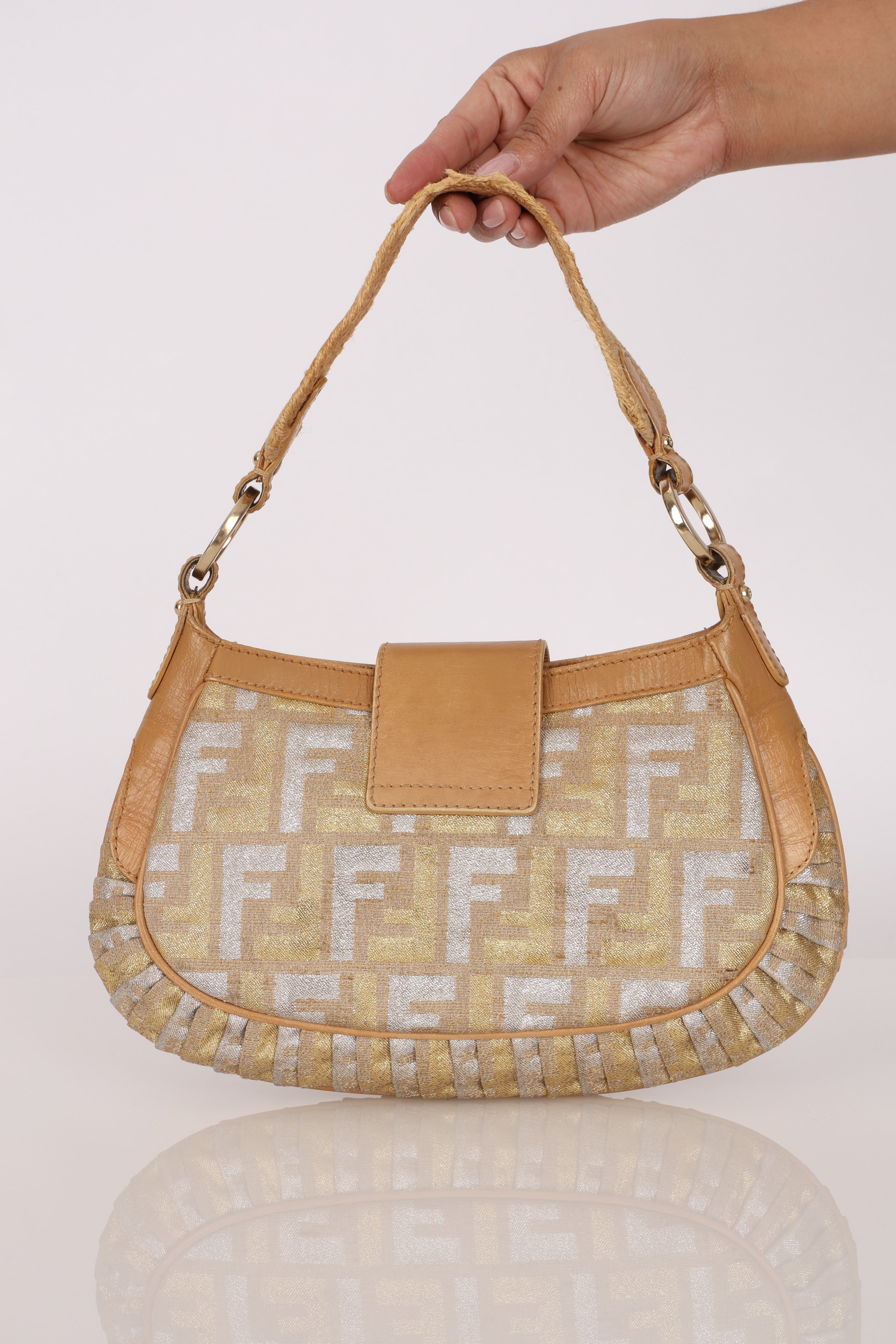 Fendi Zucca Mille Feuille Shoulder Bag
