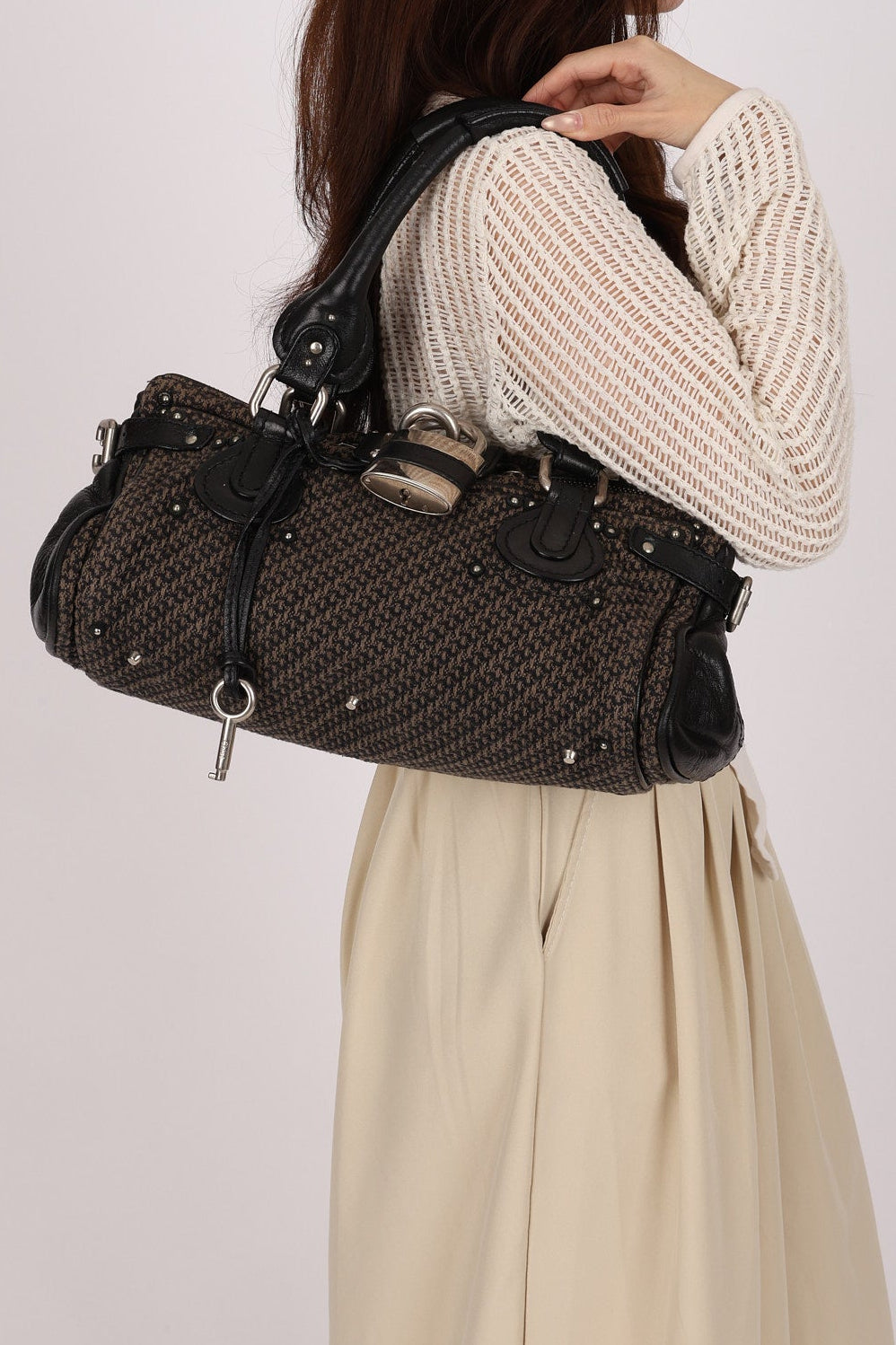 Chloe Medium Tweed Paddington Bag