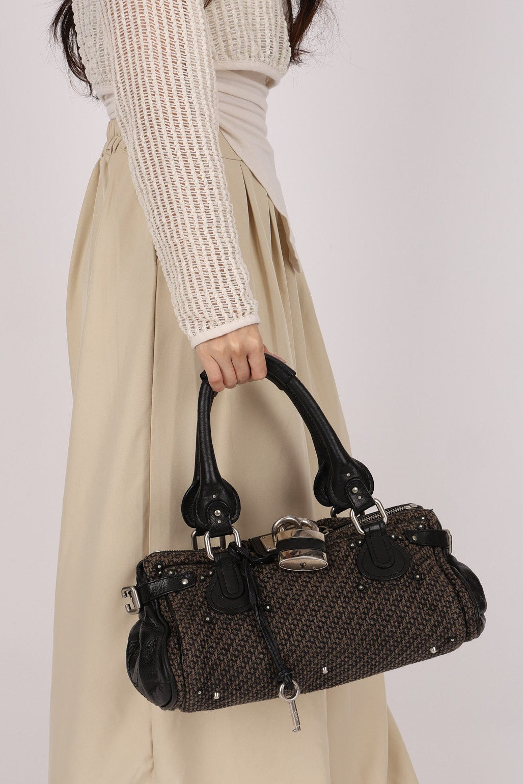 Chloe Medium Tweed Paddington Bag