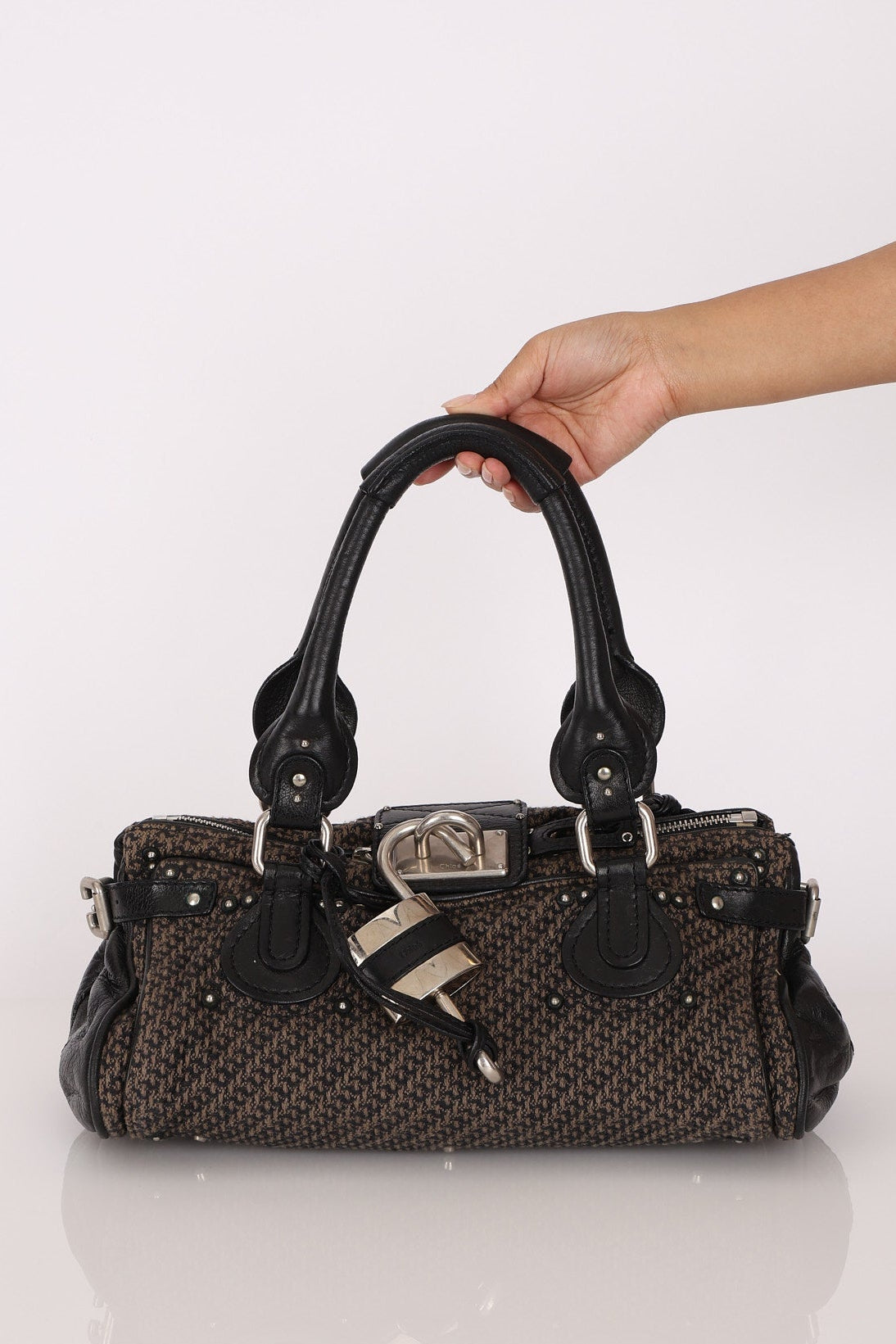 Chloe Medium Tweed Paddington Bag