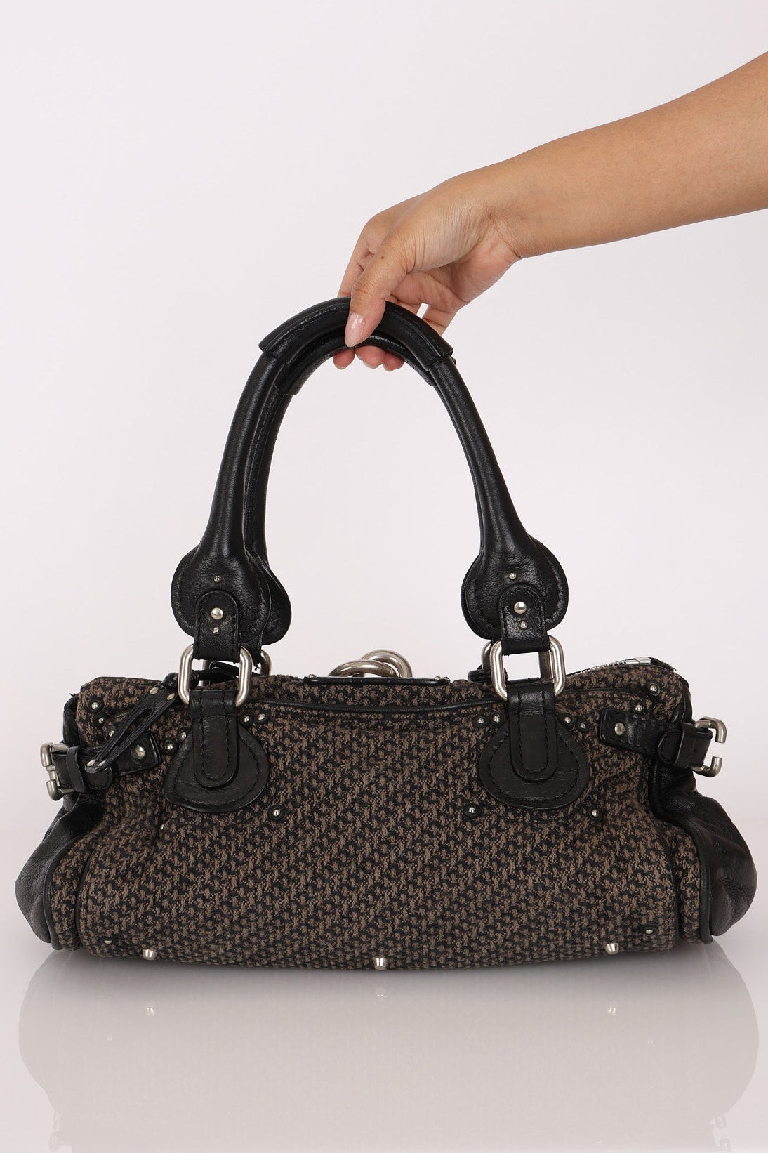Chloe Medium Tweed Paddington Bag