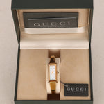 Gucci Monogram Shell Pearl Gold Watch