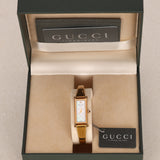 Gucci Monogram Shell Pearl Gold Watch