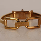 Gucci Monogram Shell Pearl Gold Watch