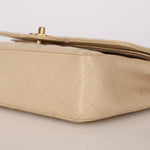 Chanel Medium Classic Double Flap Ivory Caviar BGHW