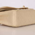 Chanel Medium Classic Double Flap Ivory Caviar BGHW