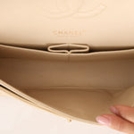 Chanel Medium Classic Double Flap Ivory Caviar BGHW