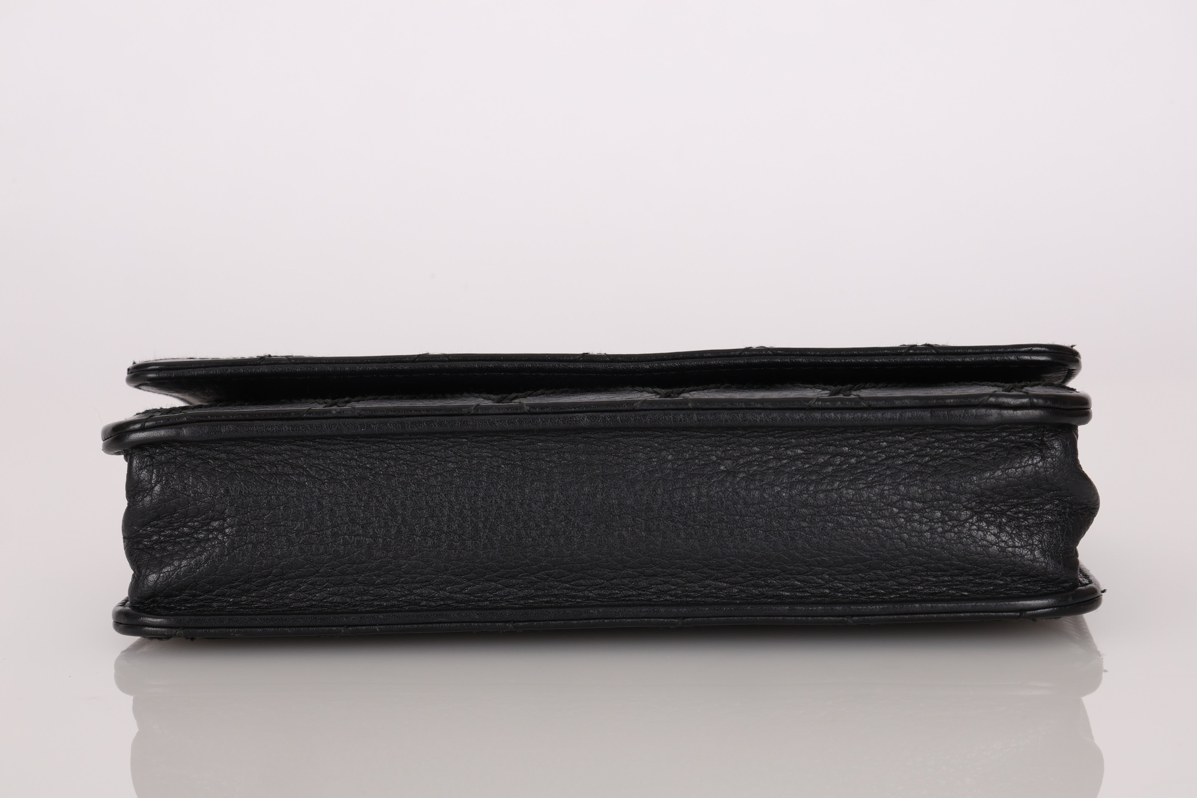 Rare Chanel Wild Stitch Wallet on Chain Black Caviar 2014 SHW (DONE)