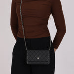 Chanel Stitched Wallet on Chain SHW
