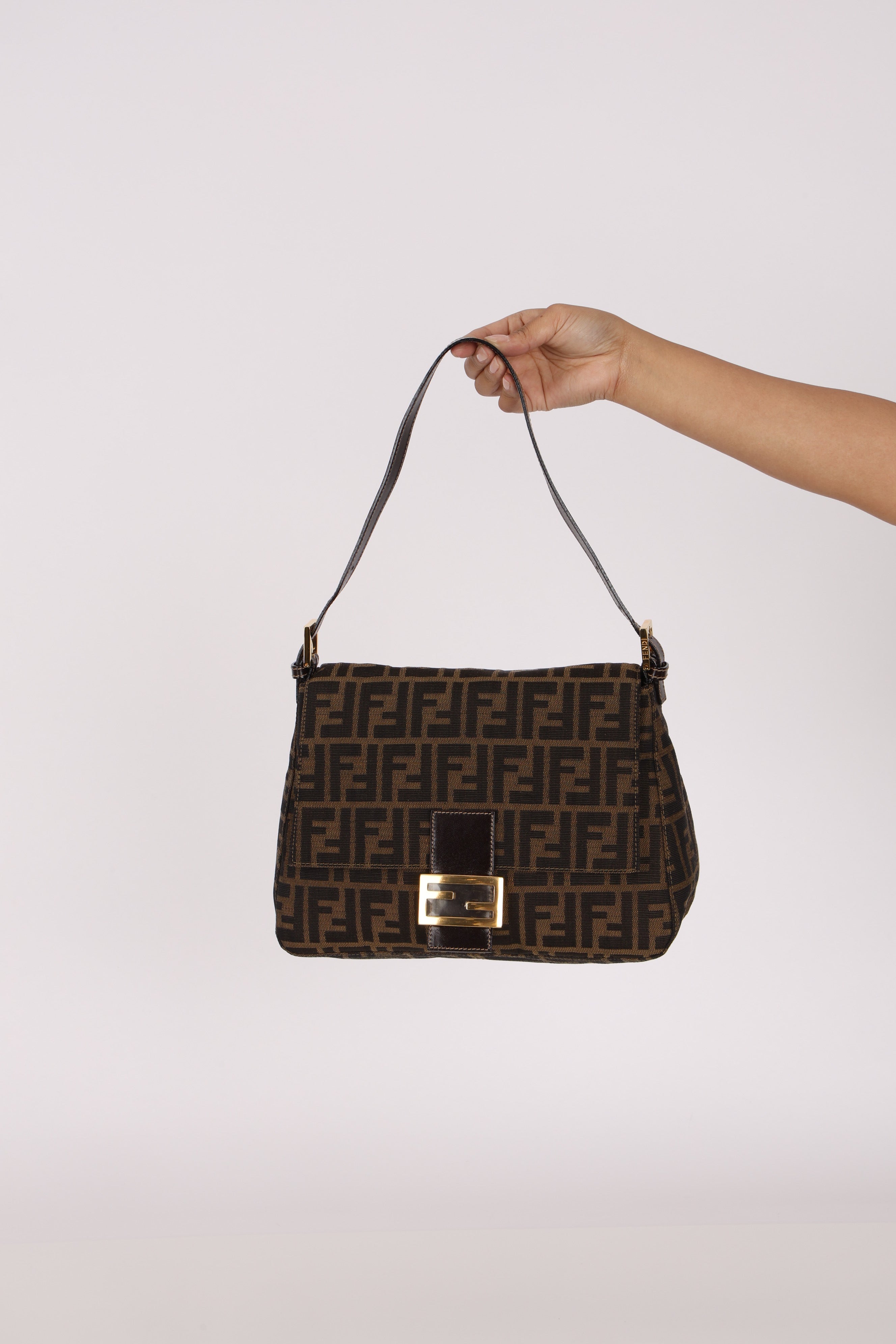 Fendi Zucca Mamma Baguette GHW