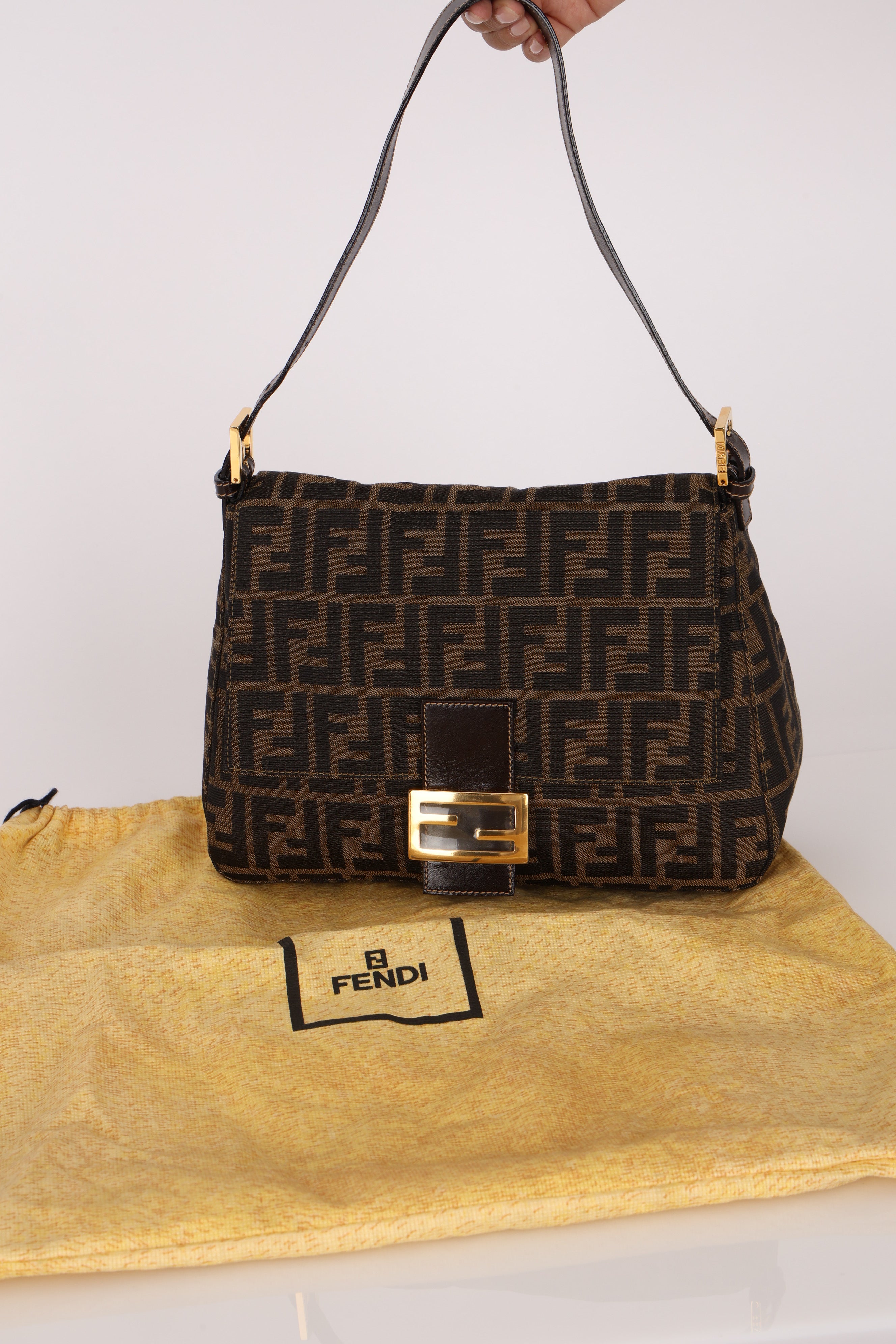 Fendi Zucca Mamma Baguette GHW