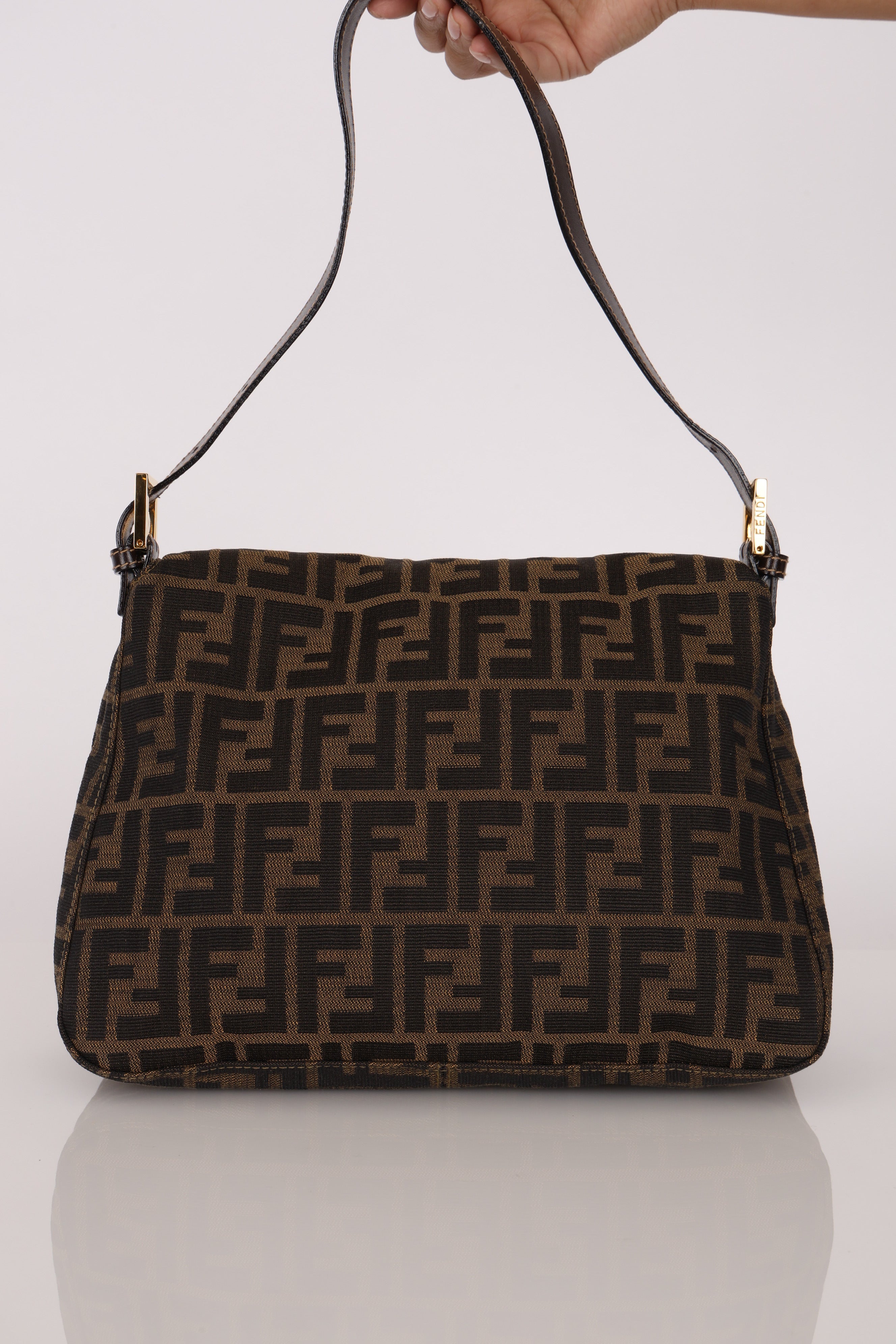 Fendi Zucca Mamma Baguette GHW