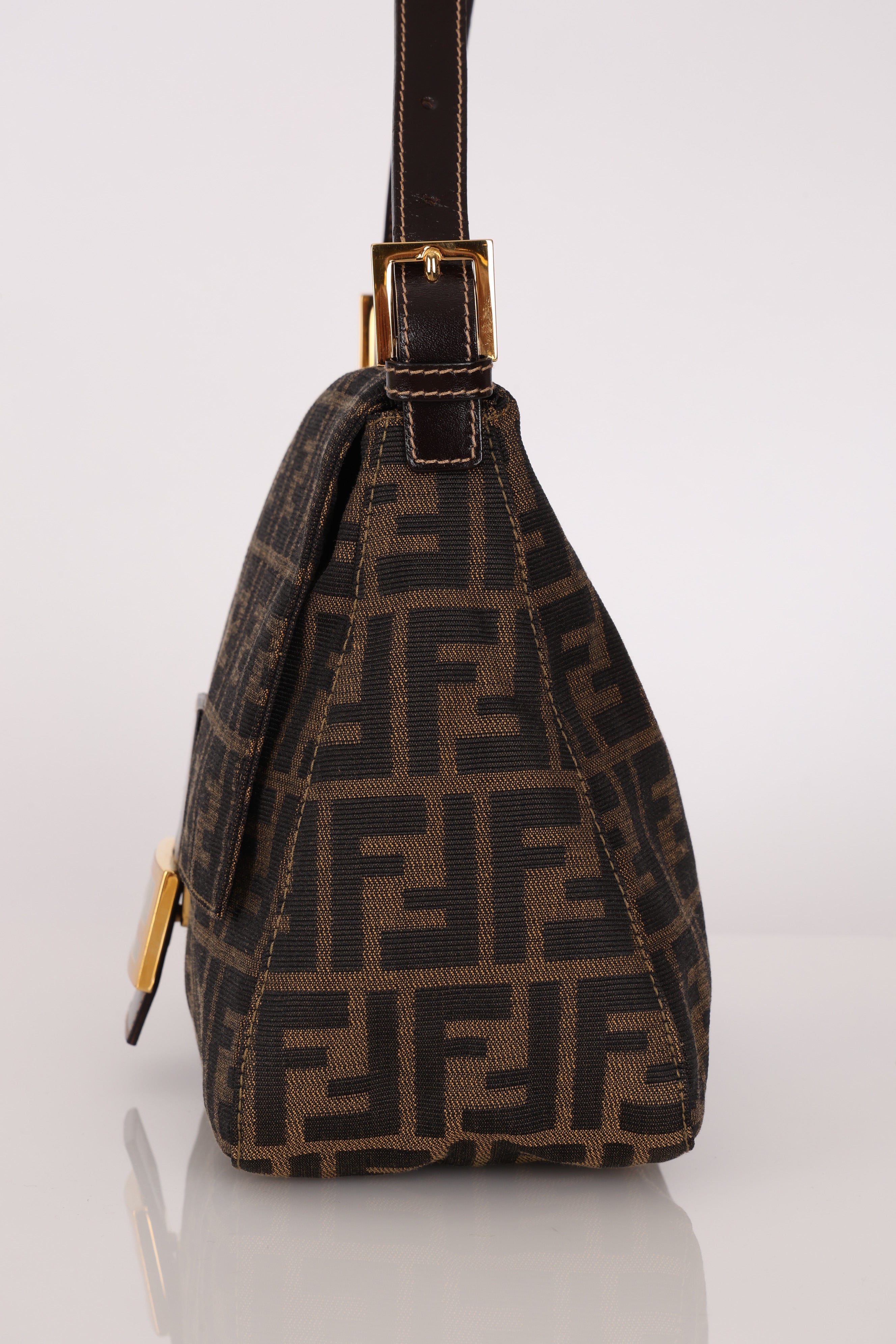Fendi Zucca Mamma Baguette GHW