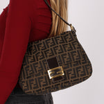 Fendi Zucca Mamma Baguette GHW