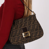 Fendi Zucca Mamma Baguette GHW