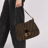 Fendi Zucca Mamma Baguette GHW