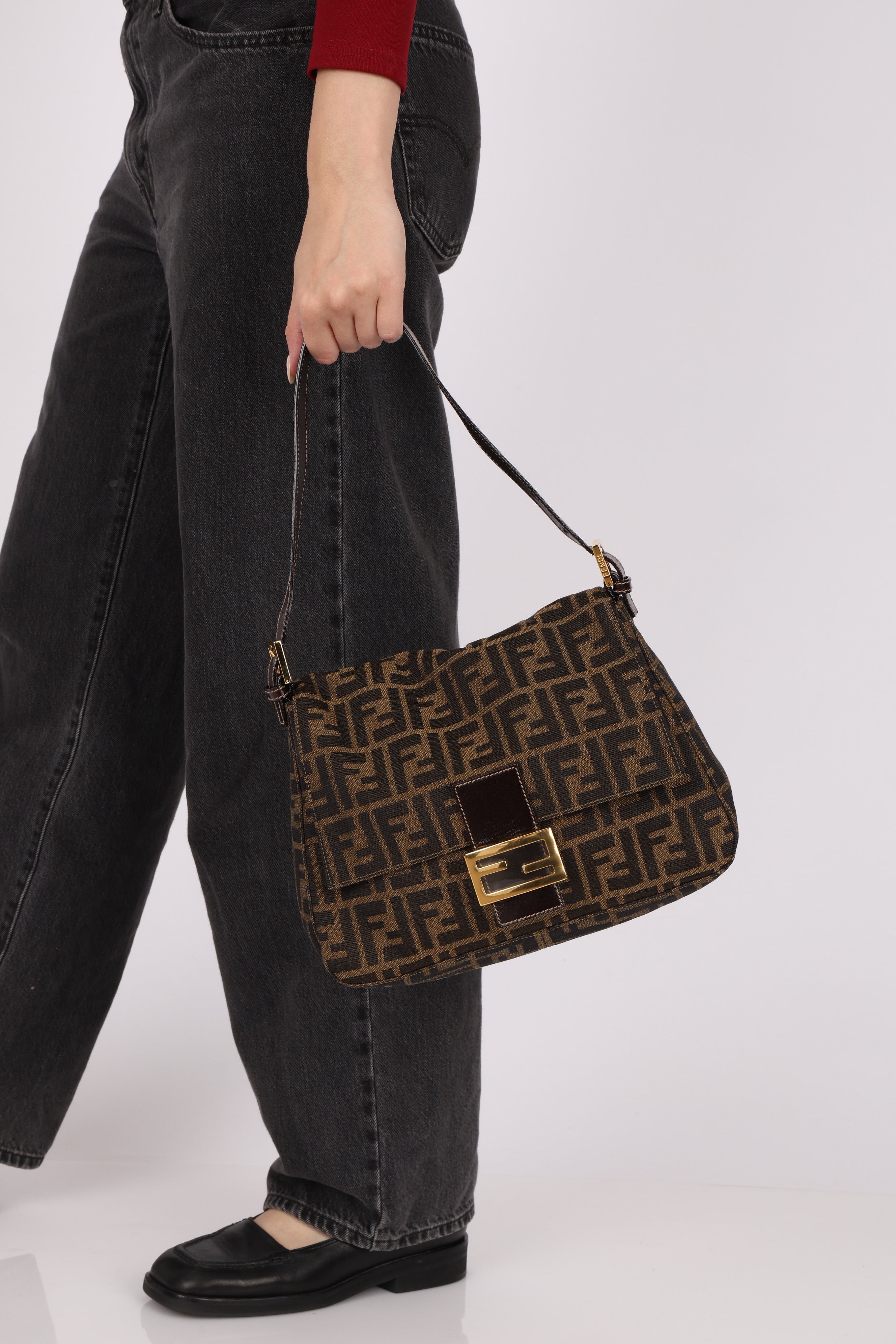 Fendi Zucca Mamma Baguette GHW