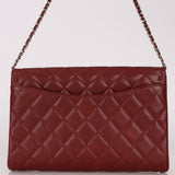 Chanel Single Flap Bordeaux Caviar SHW