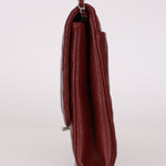 Chanel Single Flap Bordeaux Caviar SHW