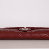 Chanel Single Flap Bordeaux Caviar SHW