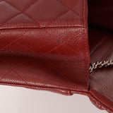 Chanel Single Flap Bordeaux Caviar SHW
