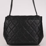 Chanel Trapezoid Single Flap Black Caviar 1997 SHW (DONE)