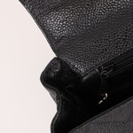 Chanel Trapezoid Single Flap Black Caviar 1997 SHW (DONE)