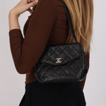 Chanel Shoulder Bag Black Caviar SHW