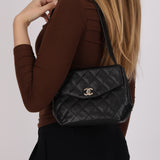 Chanel Shoulder Bag Black Caviar SHW