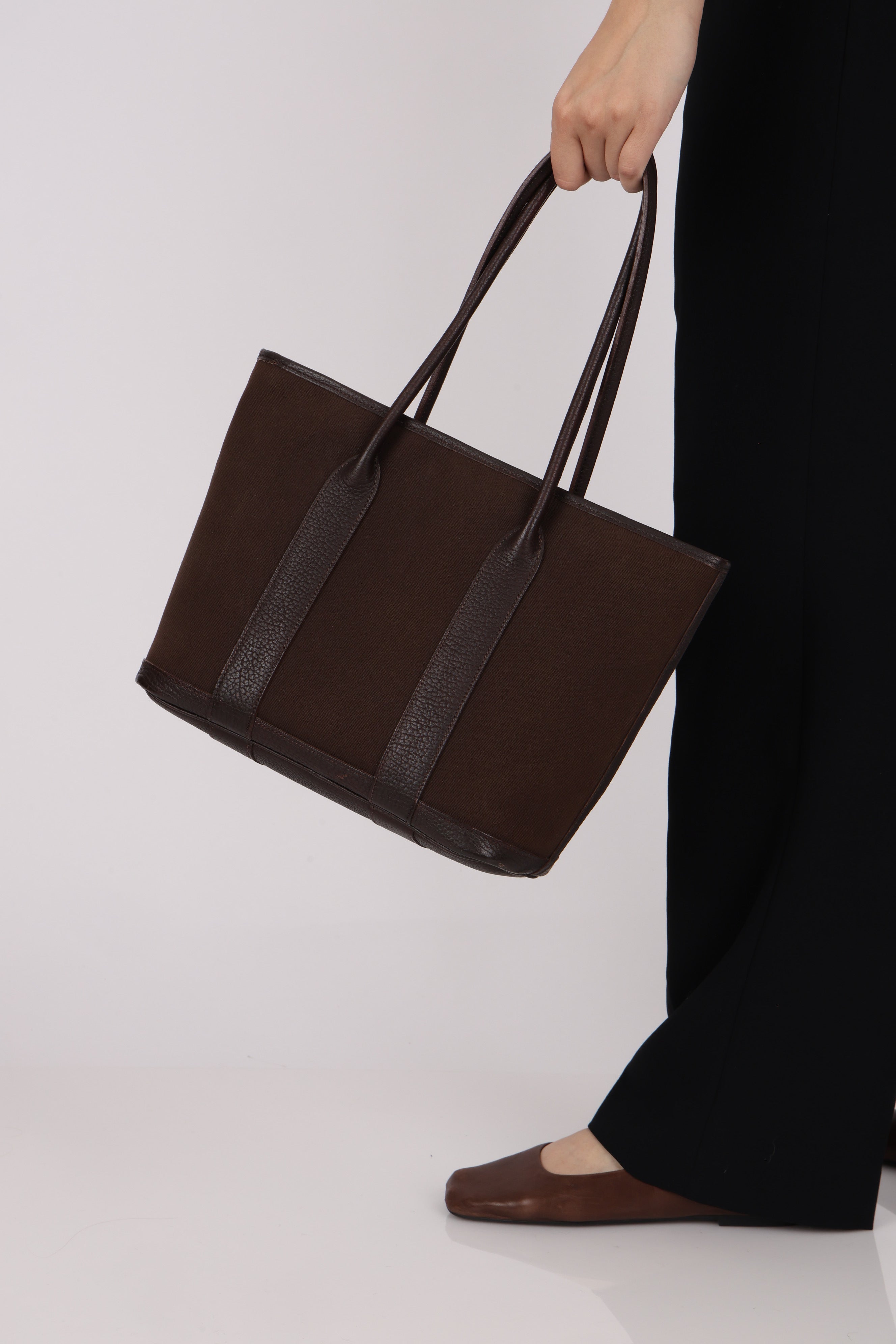 Hermès Garden Zip PM Brun Negonda and Toile PHW