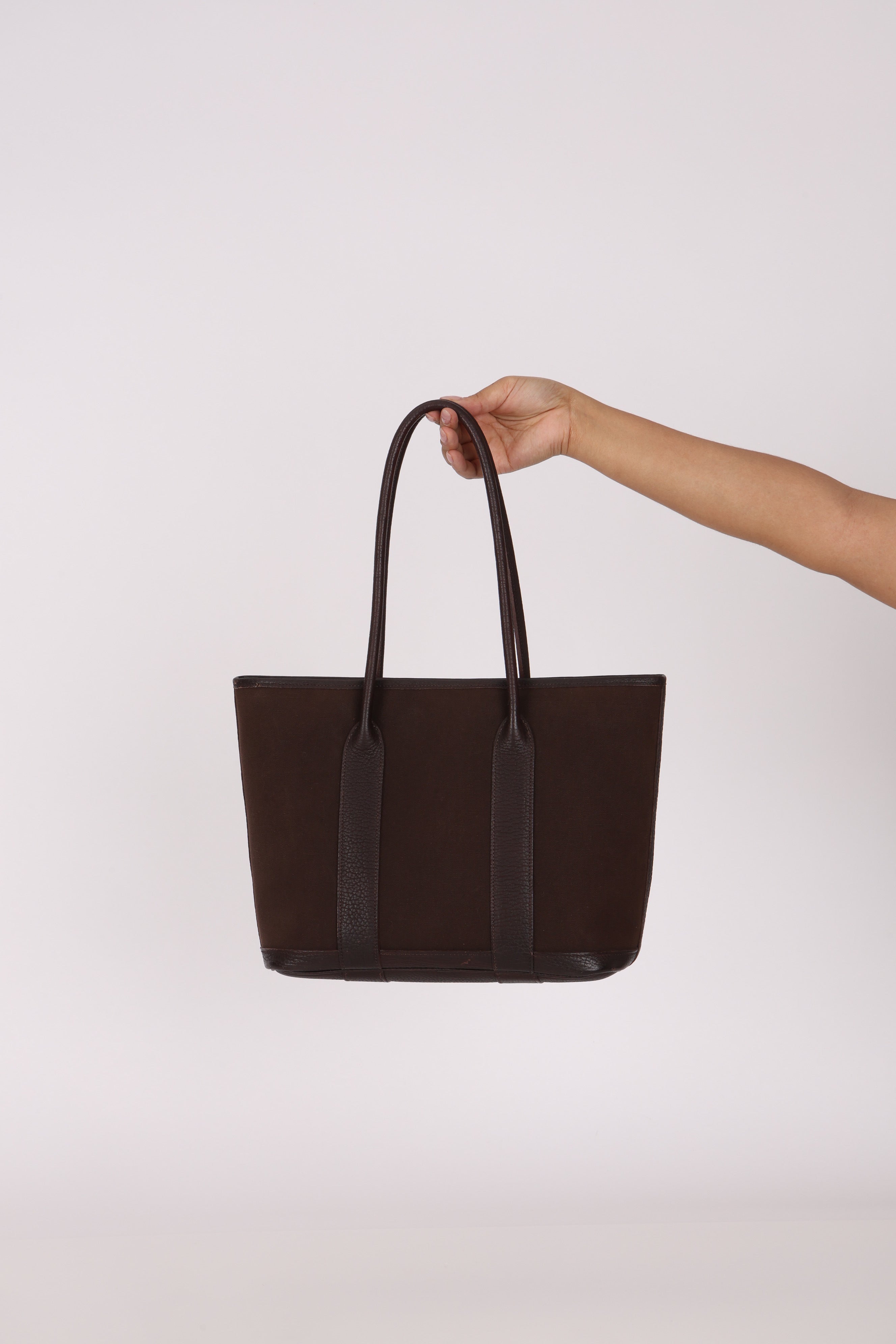 Hermès Garden Zip PM Brun Negonda and Toile PHW