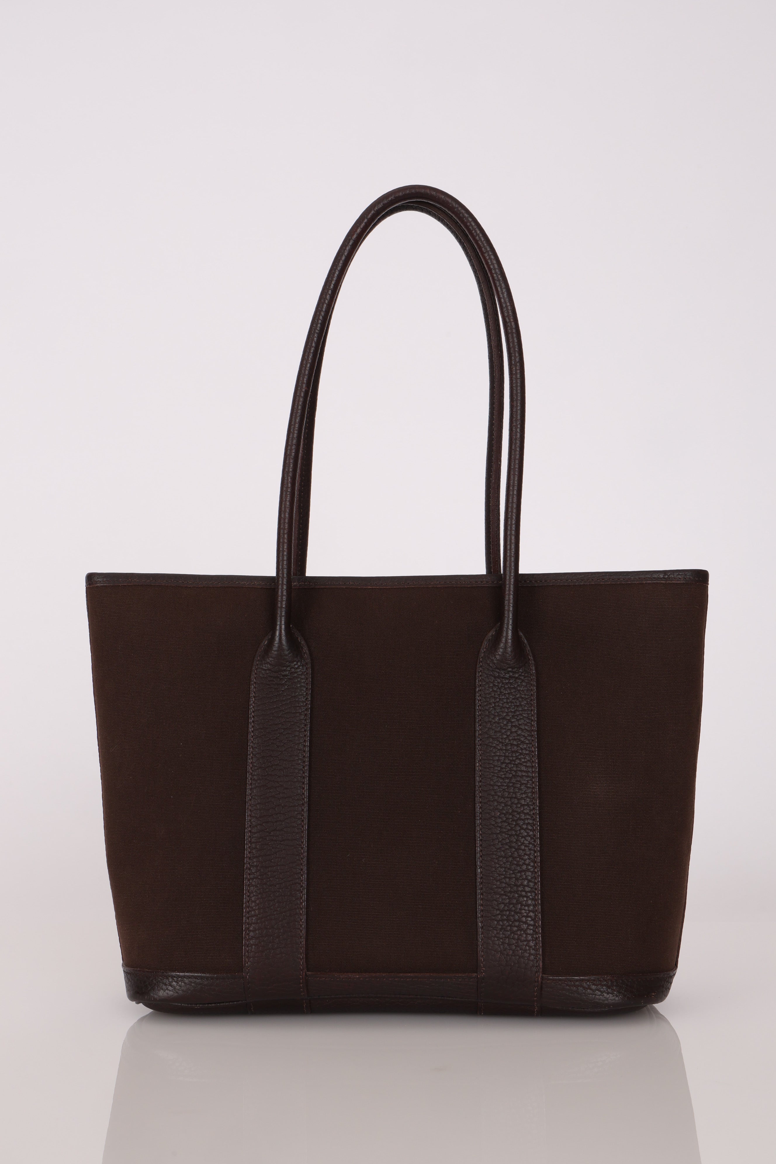 Hermès Garden Zip PM Brun Negonda and Toile PHW