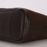 Hermès Garden Zip PM Brun Negonda and Toile PHW