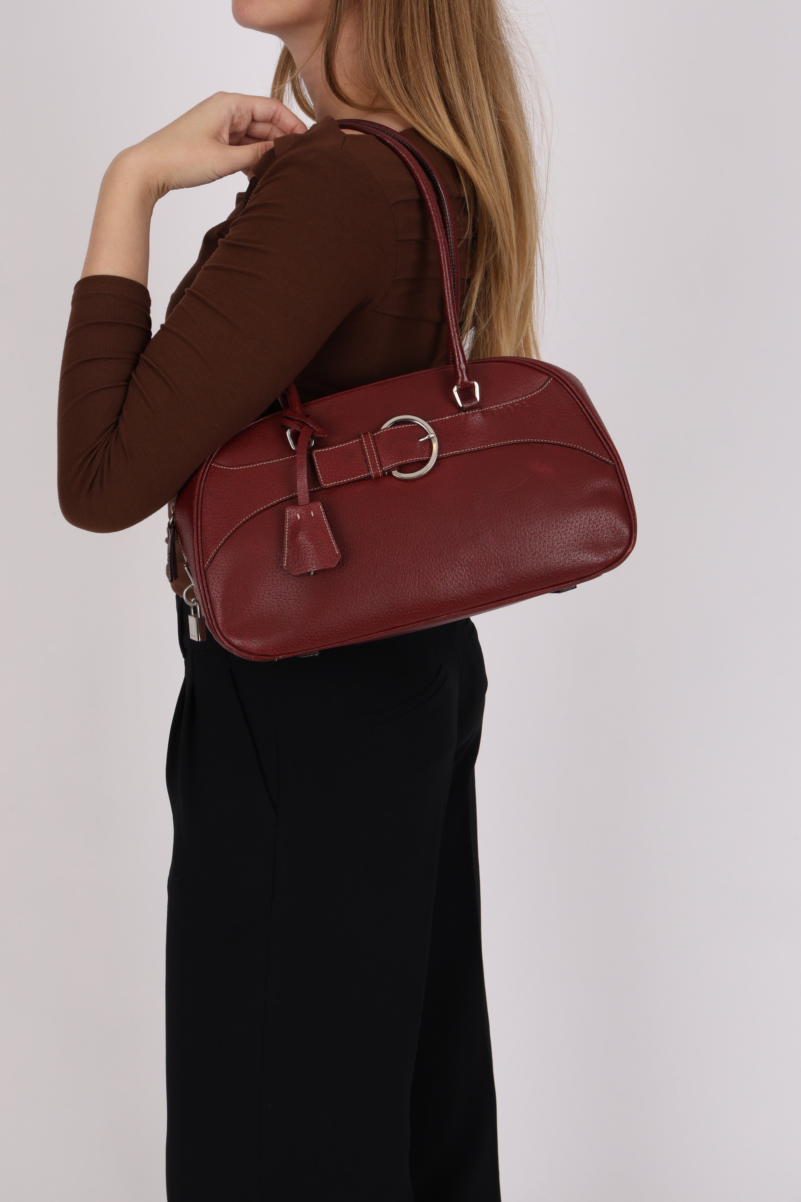 Prada Cinghiale Fibbi Shoulder Bag