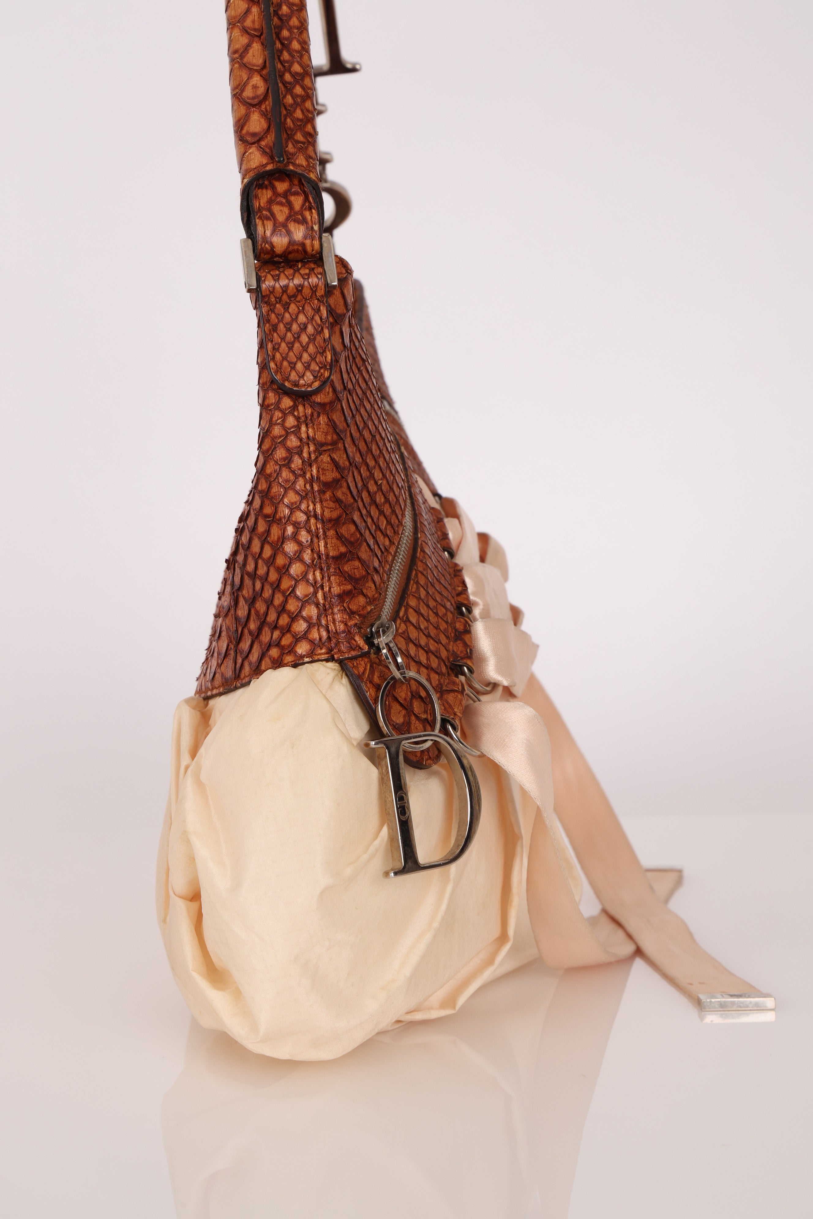 Christian Dior Ballet Corset Hobo Python and Fabric