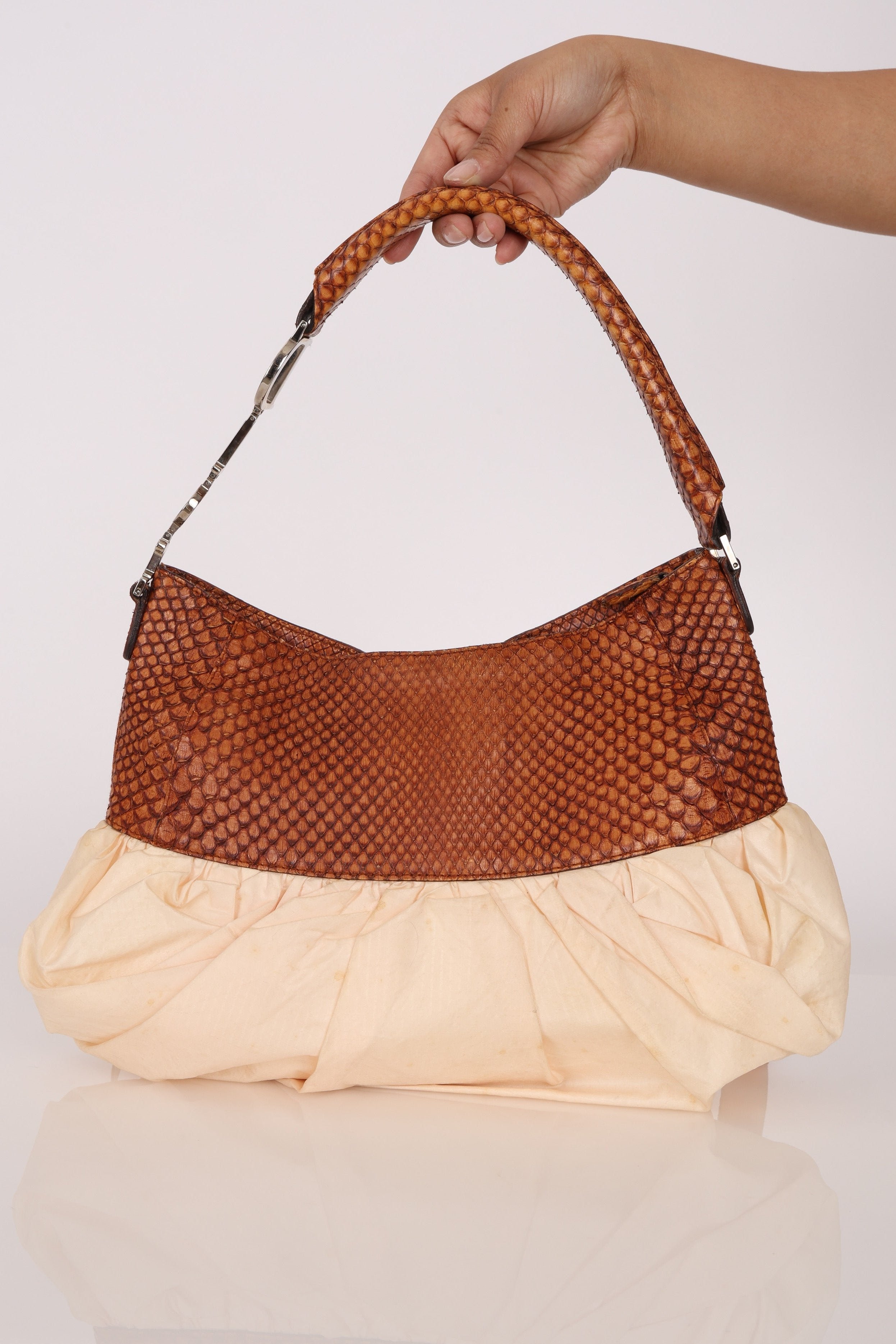 Christian Dior Ballet Corset Hobo Python and Fabric