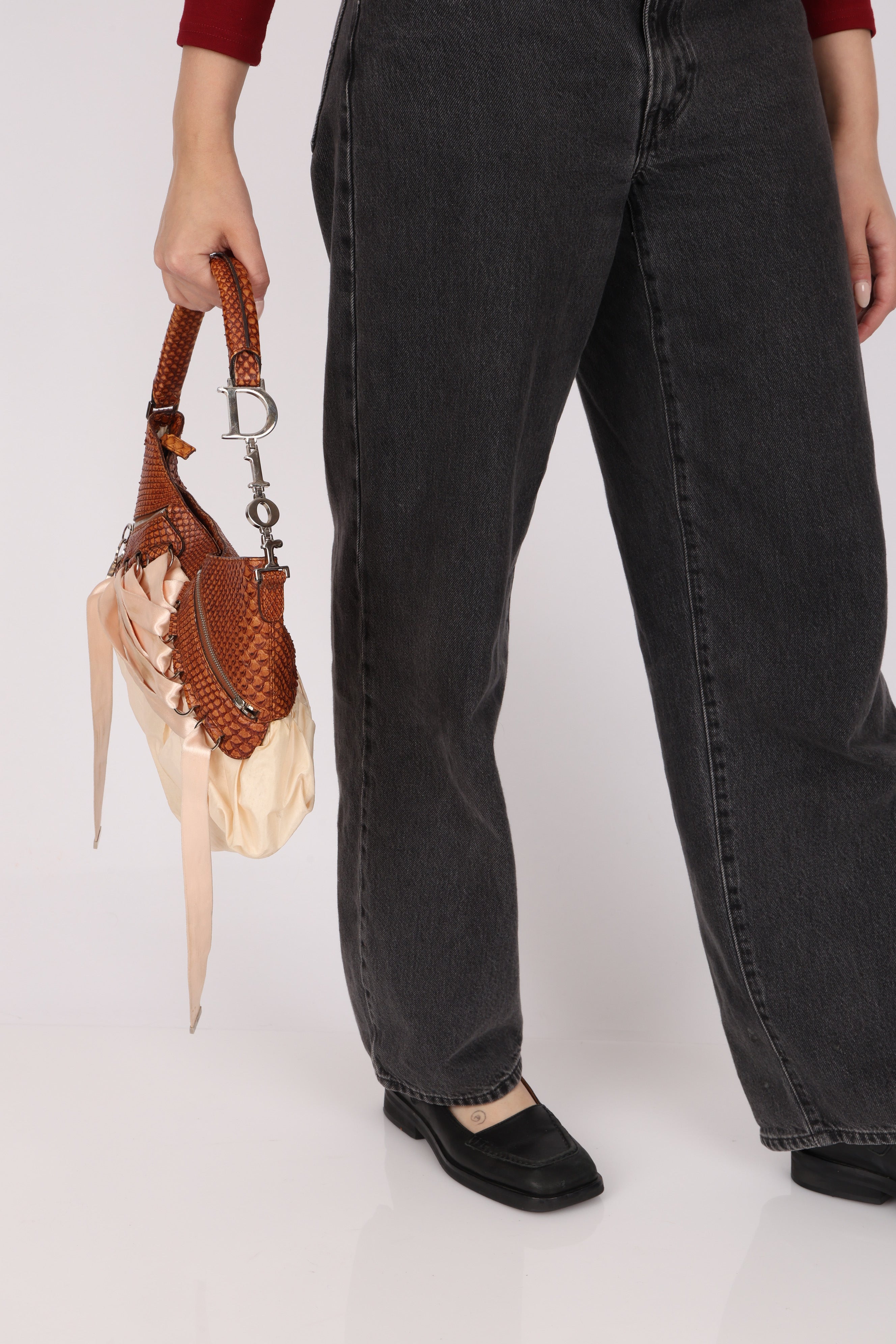 Christian Dior Ballet Corset Hobo Python and Fabric