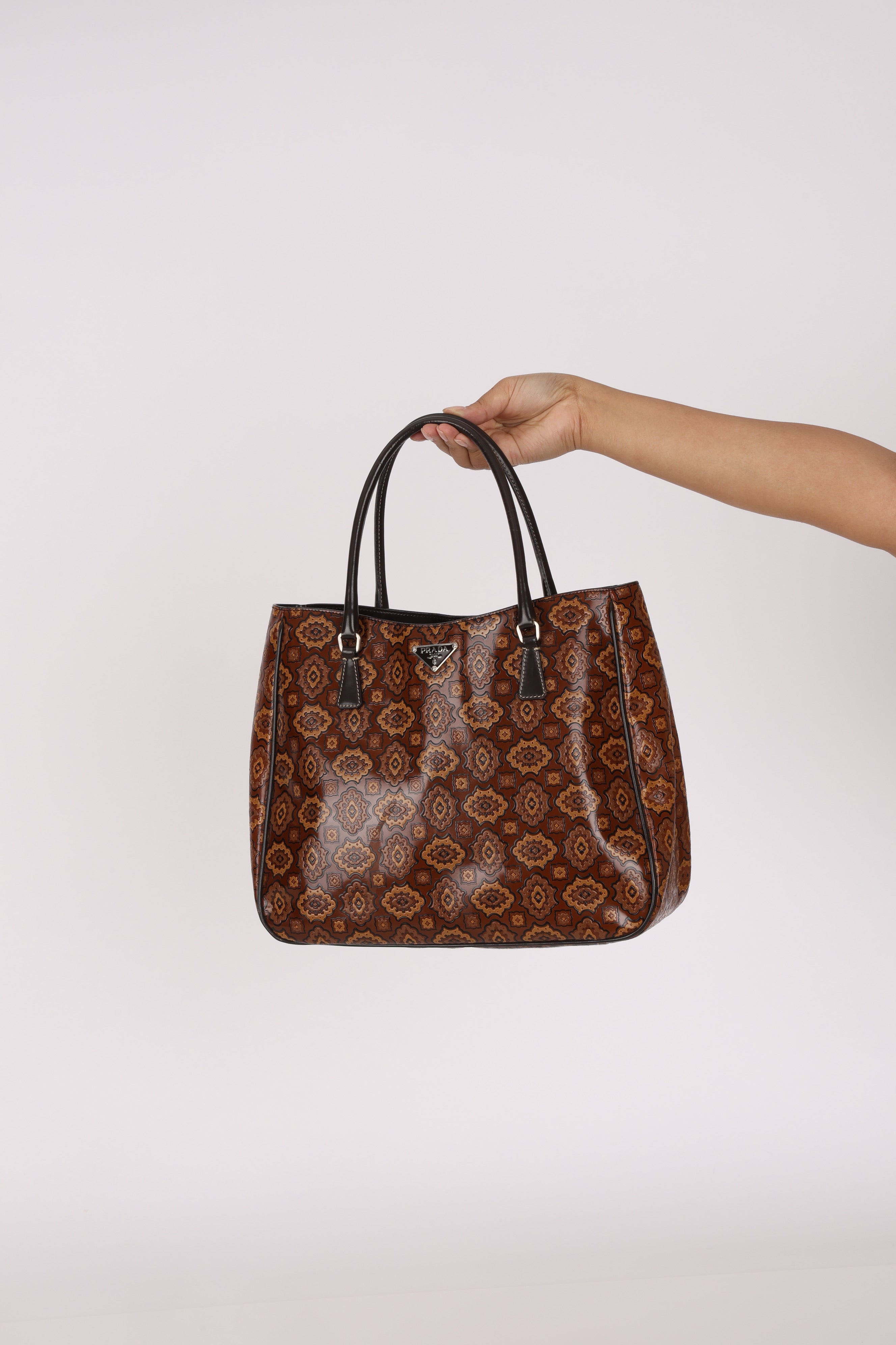 Prada Arabesque Top Handle Bag